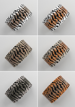 Схема LOOM, Схема браслета на станке, узор из Miyuki Delica 11/0, файл PDF, №380L