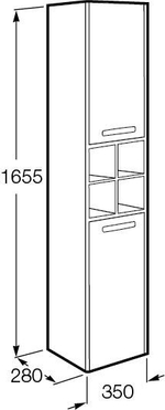 Шкаф-колонна Roca Lago светлый дуб 857297444