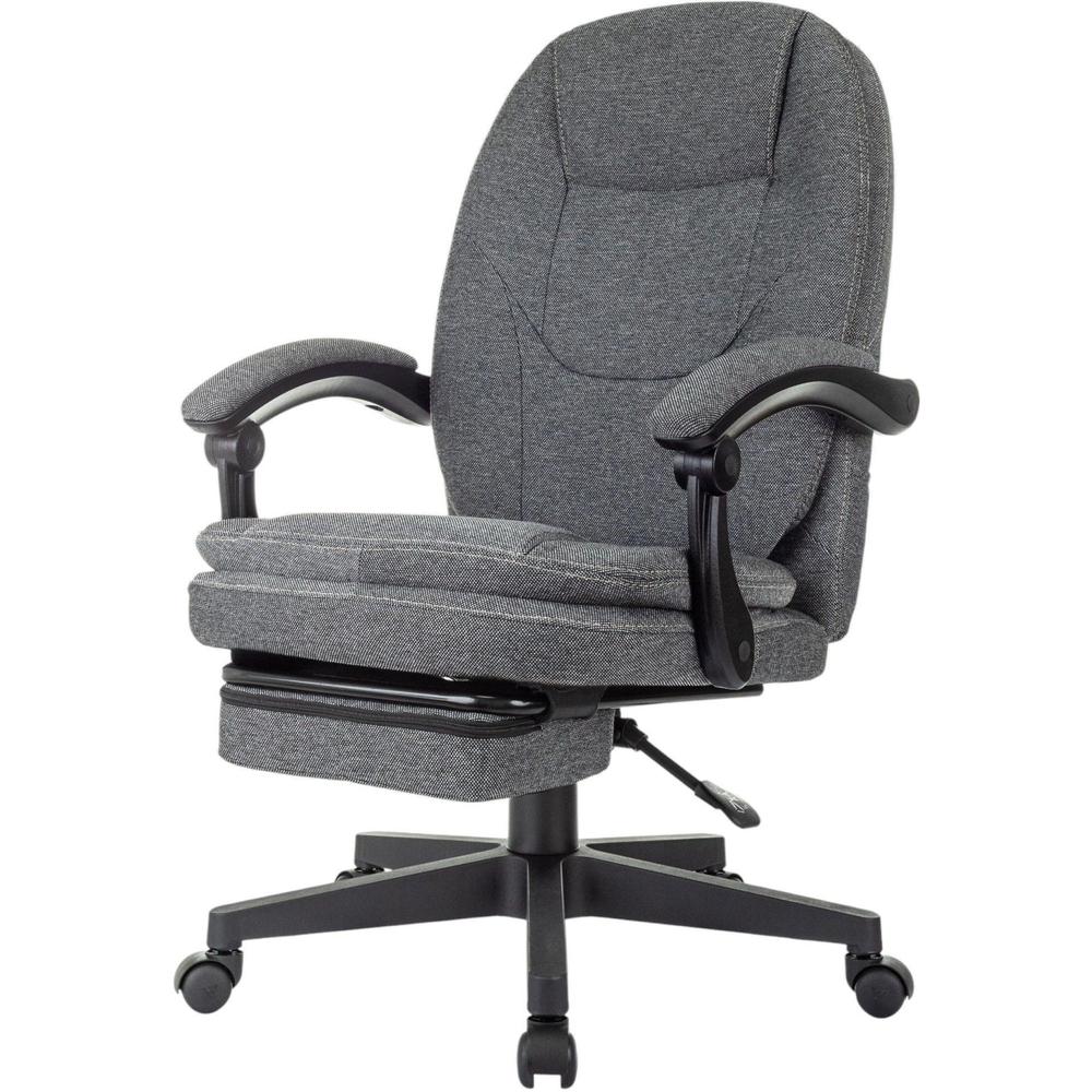 Кресло VB_Бюрократ CH-868MSG-BF серый с подст.для ног черный