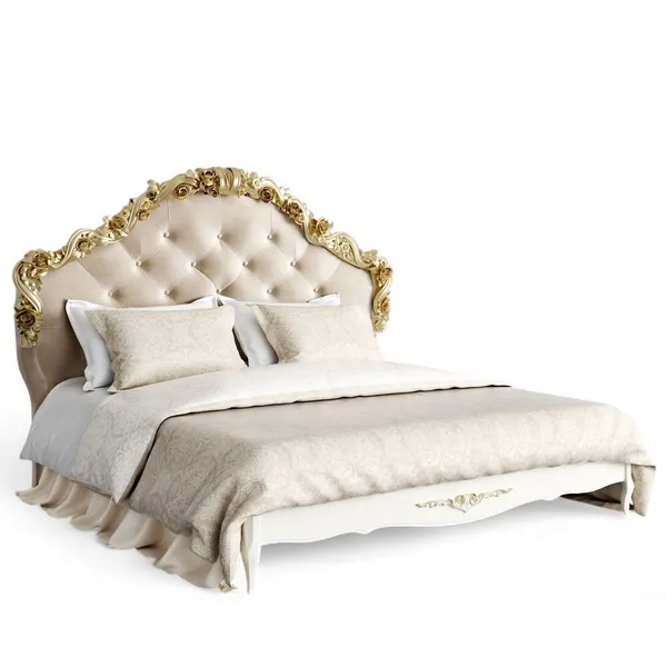 Кровать с мягким изголовьем 180*200