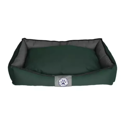 Лежак для средней собаки размер L антивандальный разборный серо-зеленый Lapalandia