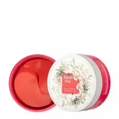 Гидрогелевые патчи с экстрактом розы и керамидами FarmStay Rose & Ceramide Hydrogel Eye Patch Срок ДЕКАБРЬ 2025