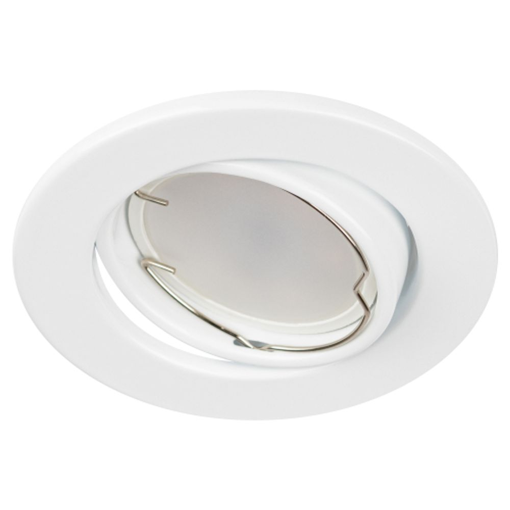 ST2A WH Светильник ЭРА штампованный поворотный MR16,12V/220V, 50W белый