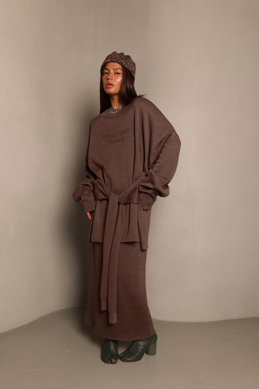 Юбка вязаная