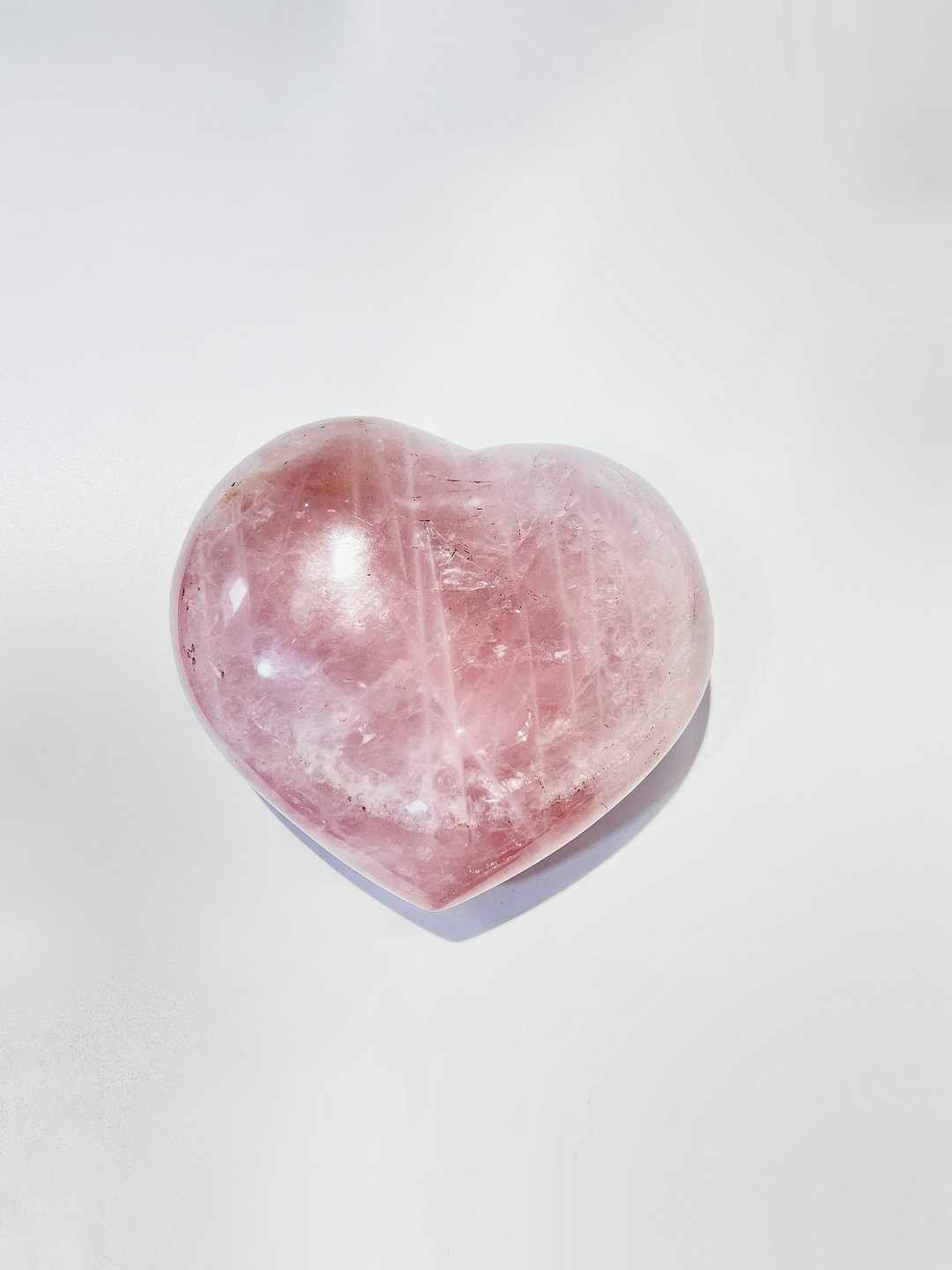 Сердечко из розового кварца крупное L