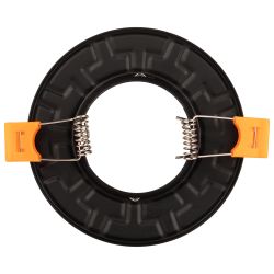 Светильник встраиваемый штампованный ЭРА ST5 CH/BK под лампу MR16 GU5.3 черный/хром