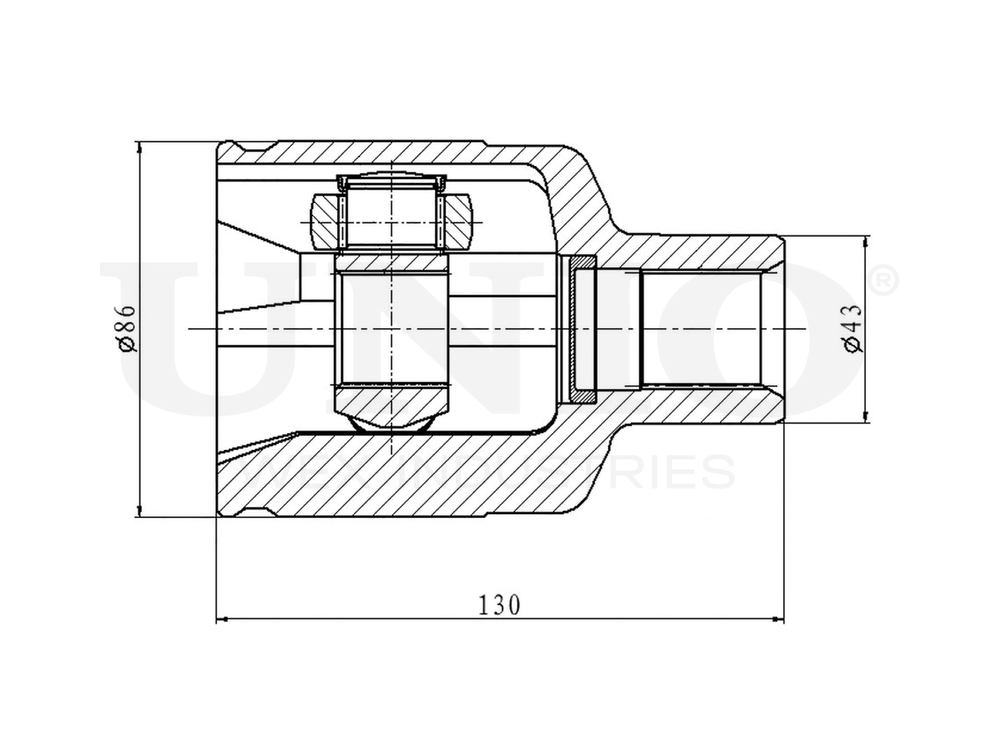 ШРУС внутренний UNIO CVJ-30123