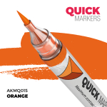 Акриловый маркер AK Interactive Quick Marker Orange