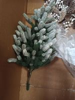 Ель заснеженная с шишками «Амелия» (хвоя Литая) 120 см / 1.2 м