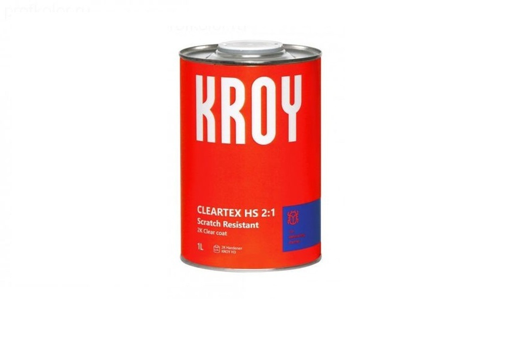 5076 KROY Cleartex HS 2:1 Scratch Resistant 2K Лак акриловый 1 L + 2K Отвердитель HS 0,5 L