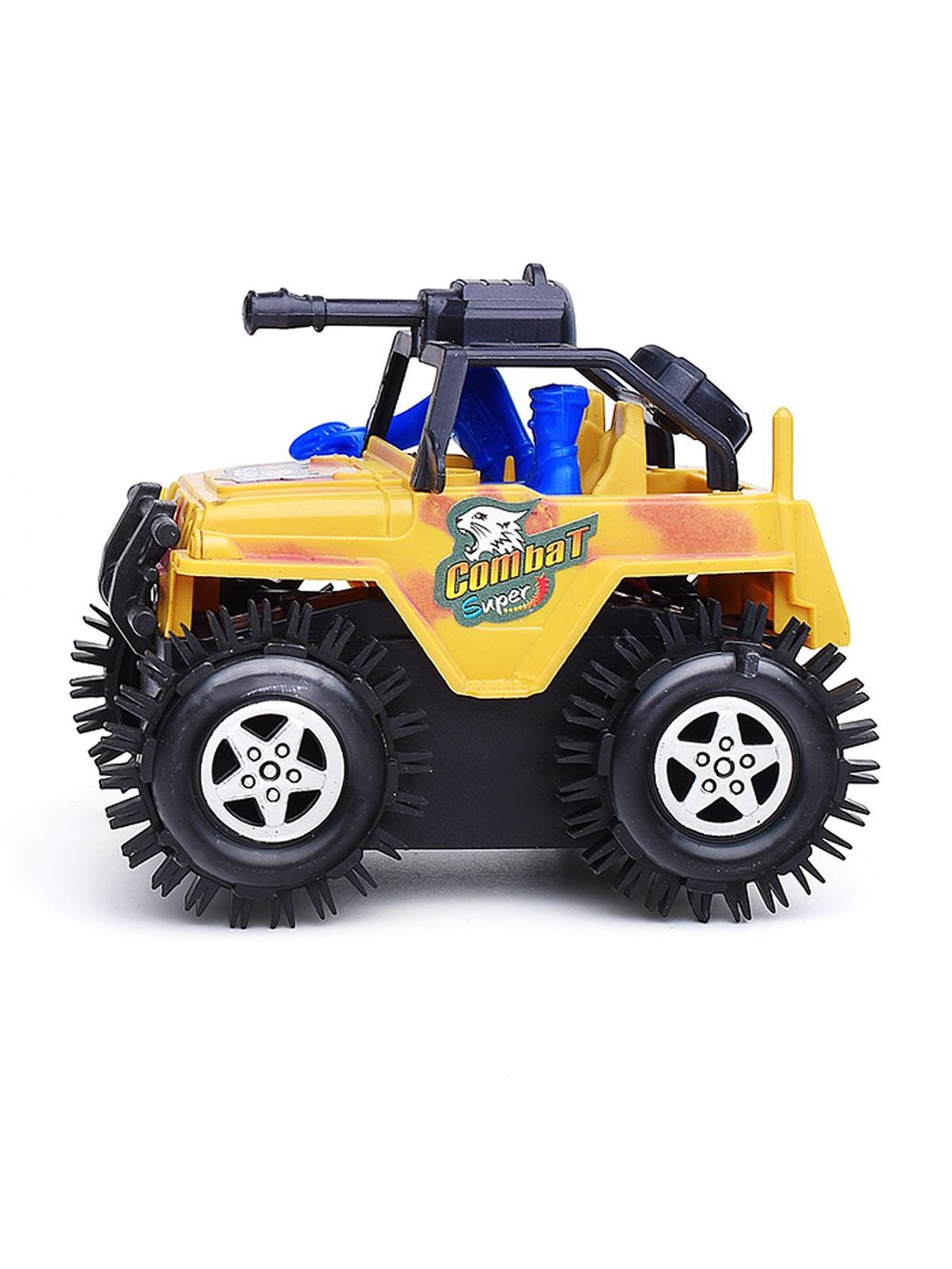 Машинка перевертыш Танкист цвет жёлтый (V-145-1)