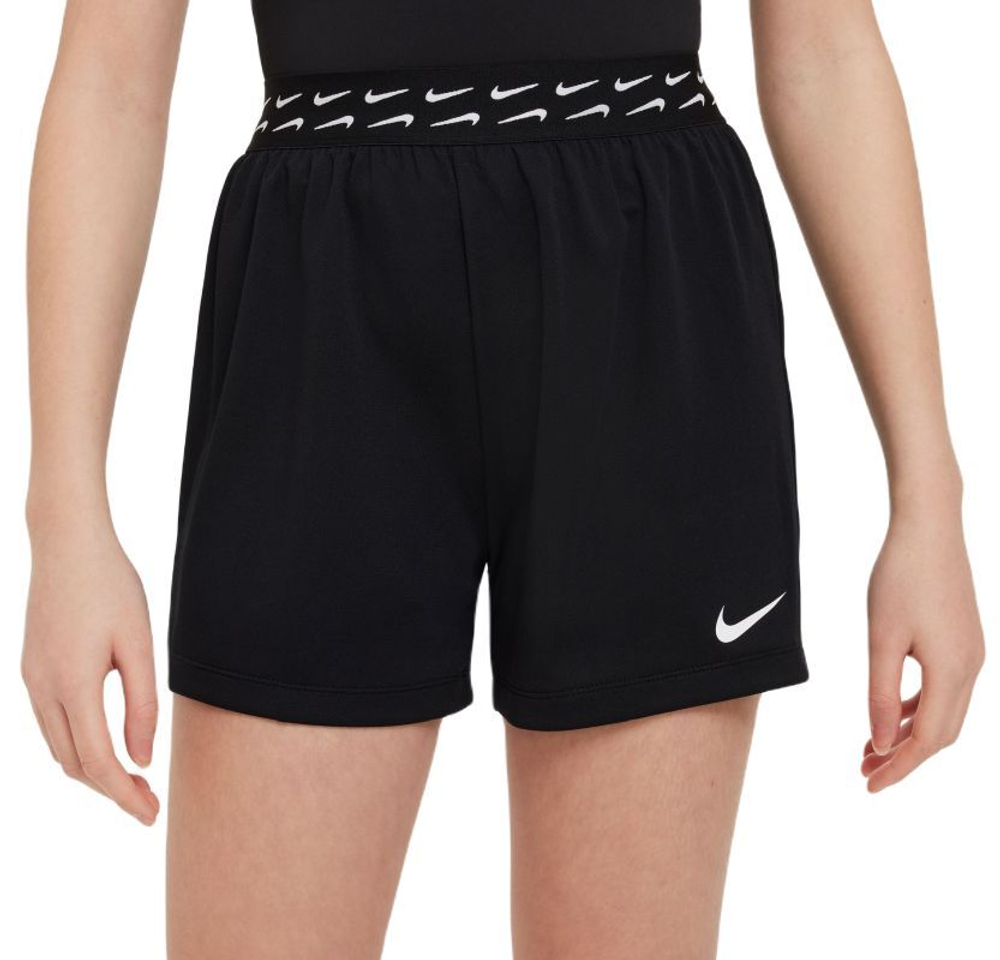 Шорты для девочки теннисные Nike Dri-Fit Trophy Training Shorts - black/white
