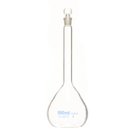 Колба мерная, 500 мл, светлое боросиликатное стекло, стеклянная пробка