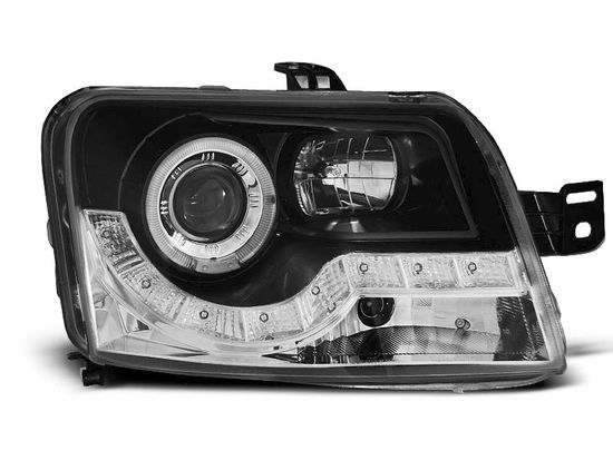 Передние фары Fiat Panda daylight black