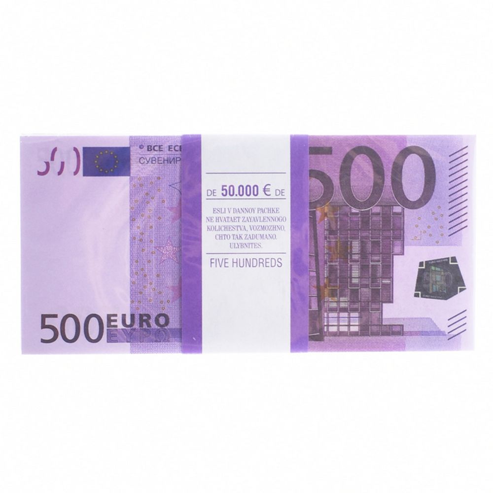 Деньги сувенирные 500 евро #28369