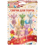 Свечи для торта «Русалка» 5 шт, 3,5*2,5 см, микс