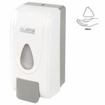 Дозатор для жидкого мыла-пены LAIMA PROFESSIONAL ECONOMY, НАЛИВНОЙ, 1 л, ABS-пластик, белый, 607322, X-2228-F1