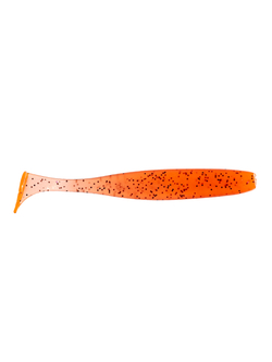 Приманка ZUB-IZI 99мм(4")-4шт, (цвет 250) морковный с блестками