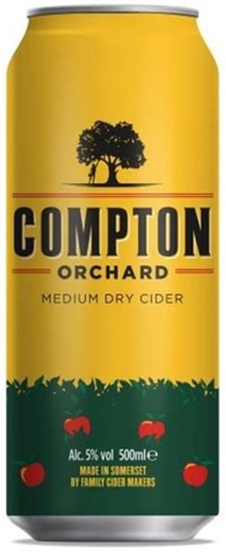 Сидр Бразерс Комптон Орчард Медиум Драй / Cider Brothers Compton Orchard Medium Dry 0.5 - банка