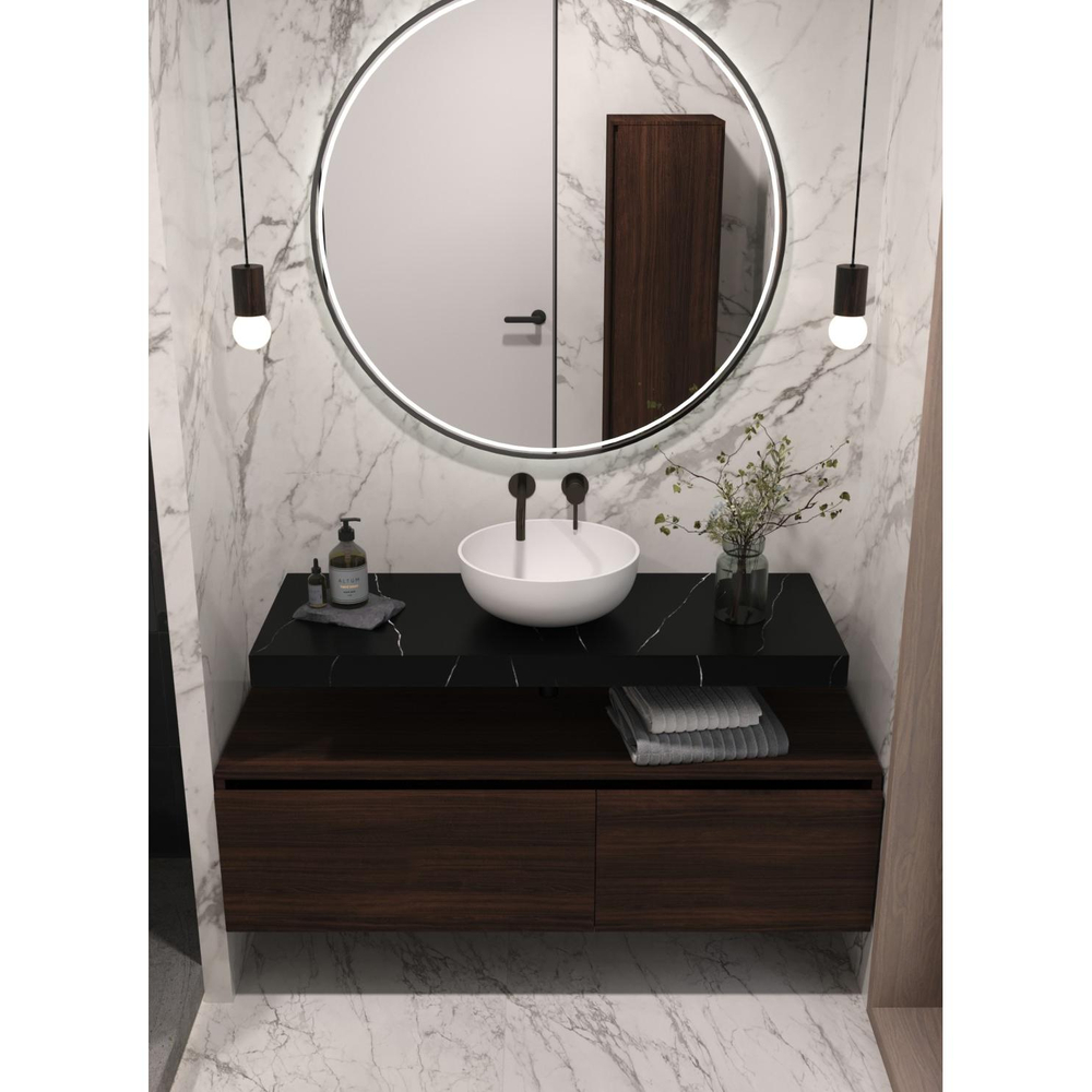 Столешница под раковину Boheme Armadi Art Flat 120 869-120-NM, NERO MARQUINA