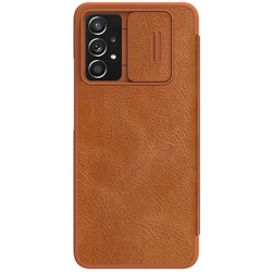 Кожаный чехол-книжка Nillkin Leather Qin Pro c защитой камеры для Samsung Galaxy A73