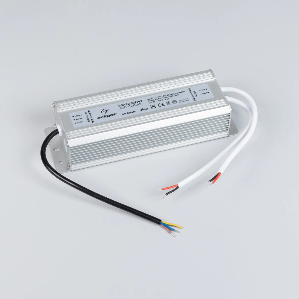 Блок питания ARPV-12150-D (12V, 12.5A, 150W) (Arlight, IP67 Металл, 3 года) 026435