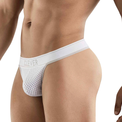 Мужские трусы тонги белые Clever AMBAR THONG 176801