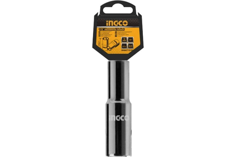 Головка торцевая шестигранная удлиненная (21 мм; 1/2") INGCO HHAST12213L