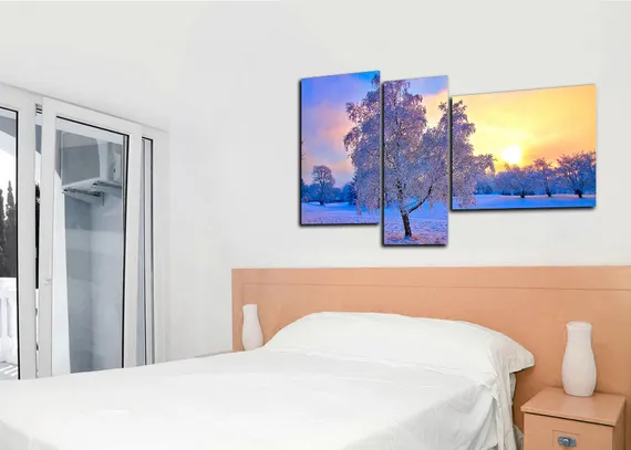 Модульная картина "Зимушка"