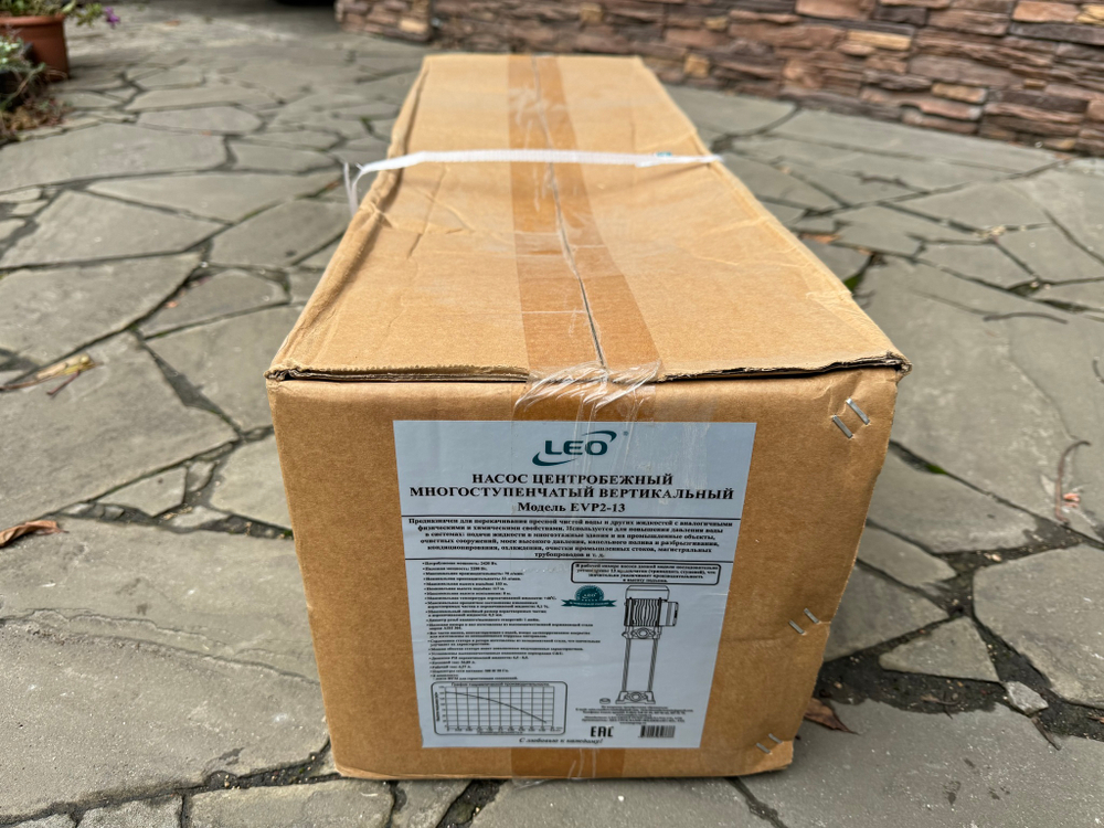 Насос центробежный многоступенчатый вертикальный LEO EVP2-13 (380 В)