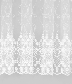 Тюль Legrand Флёр белый с фигурным краем