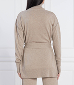 Хлопковый гольф maglia Beatrice B - бежевый(22FA8283CORE)