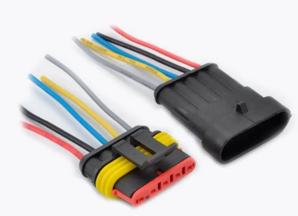 Разъем 5конт папа+мама ГЕРМЕТИЧНЫЙ  SQ-929+906/PR-0347 (ДАП 109/108)