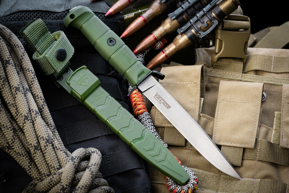 Подарочный набор: Vector Sleipner Stonewash Олива и шкатулка 80 лет Великой Победы