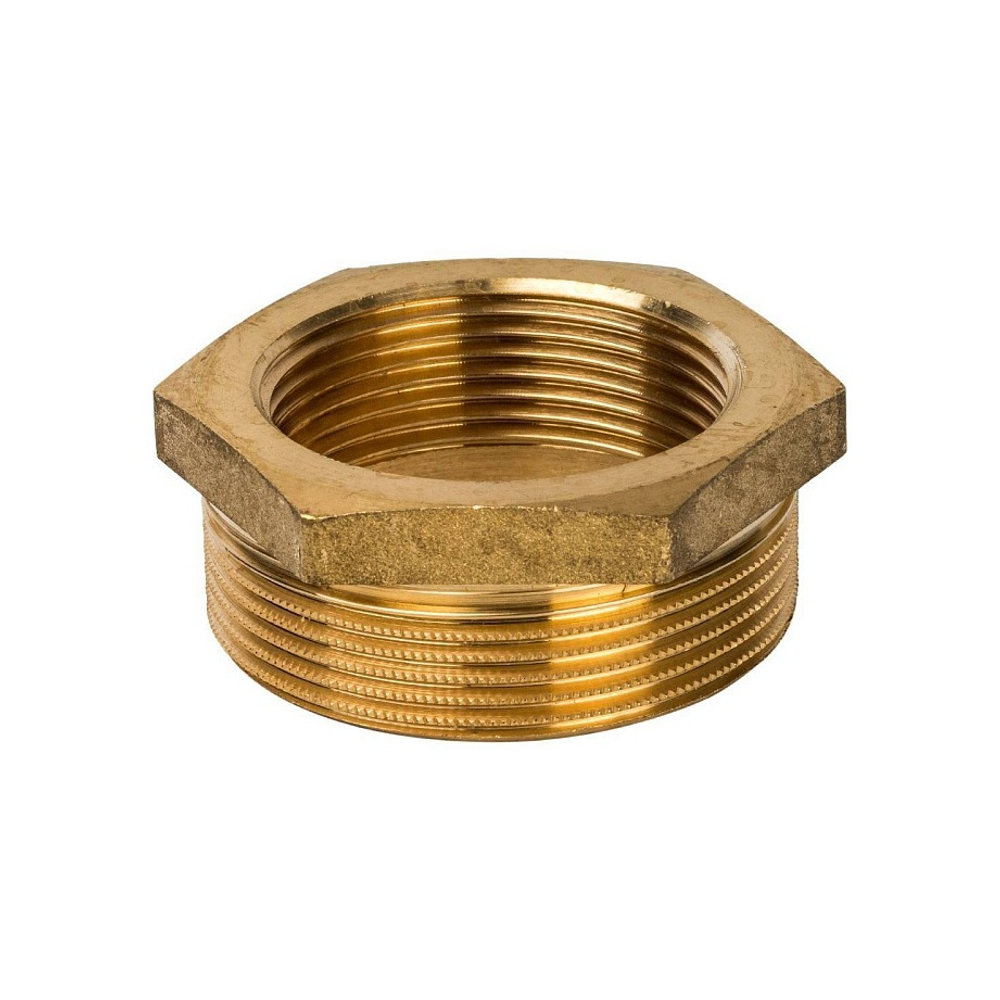 Футорка STOUT SFT 0028 - 2" x 1"1/4 (для стальных труб, латунь без покрытия)