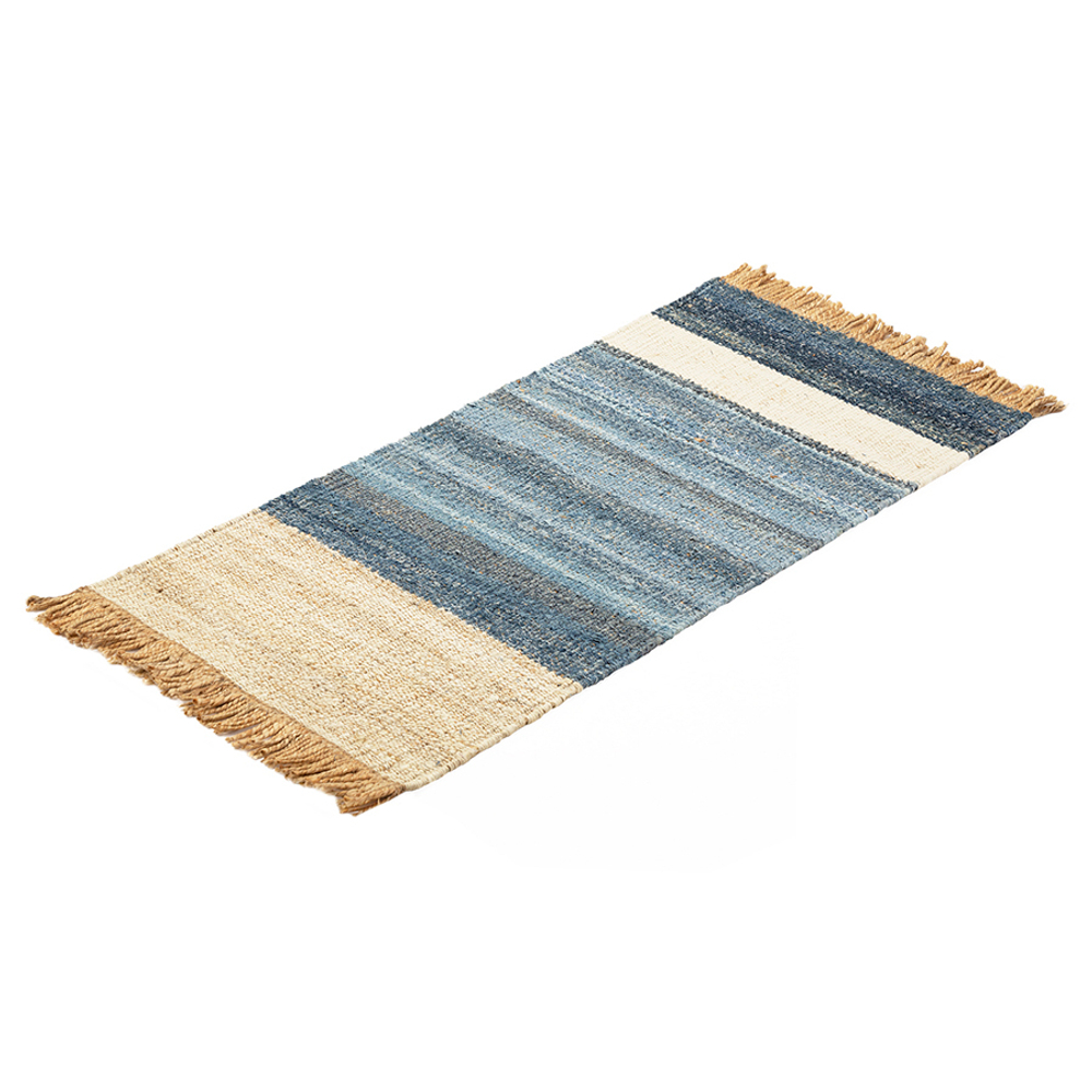 Ковер из джута, денима и шерсти hyderabad из коллекции ethnic, 70x160см