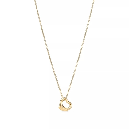 Подвеска из золота 18к(750проба), 11мм.Tiffany💠Open heart  - В наличии