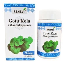 Биологически активная добавка к пище Sanavi Готу Кола, 60 таблеток