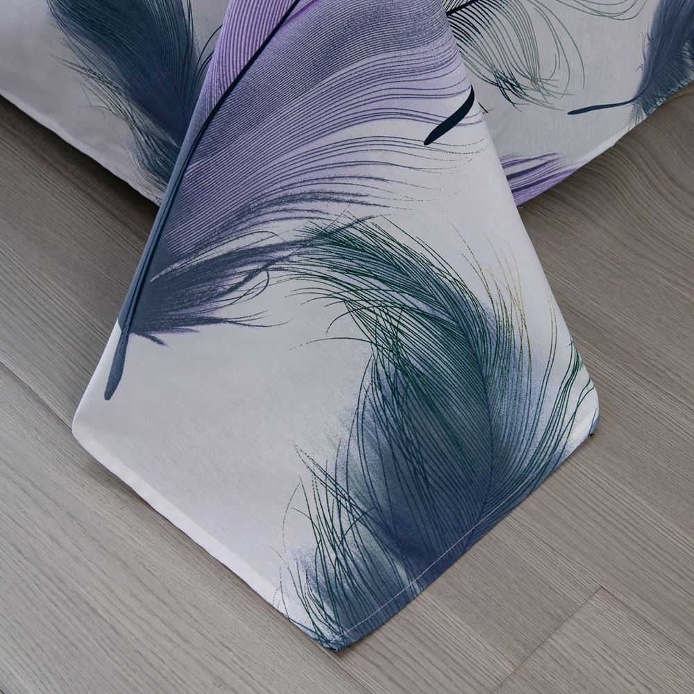 Комплект постельного белья на резинке Сатин Velouria Luxe с Одеялом VLR018