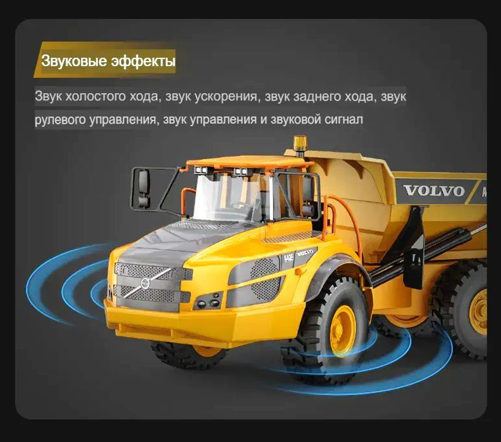 Радиоуправляемый самосвал Double E VOLVO A40G - E591-003