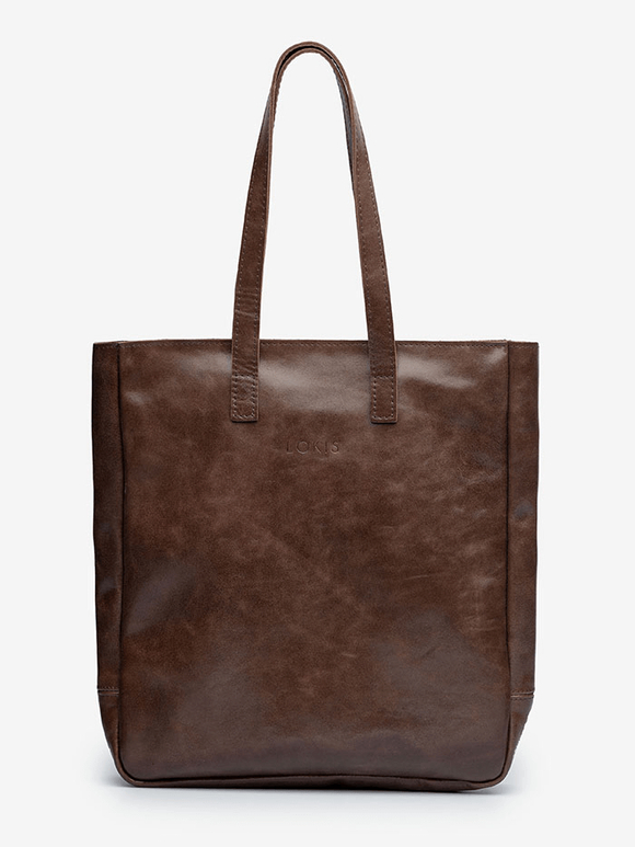 сумка шоппер темно-коричневый