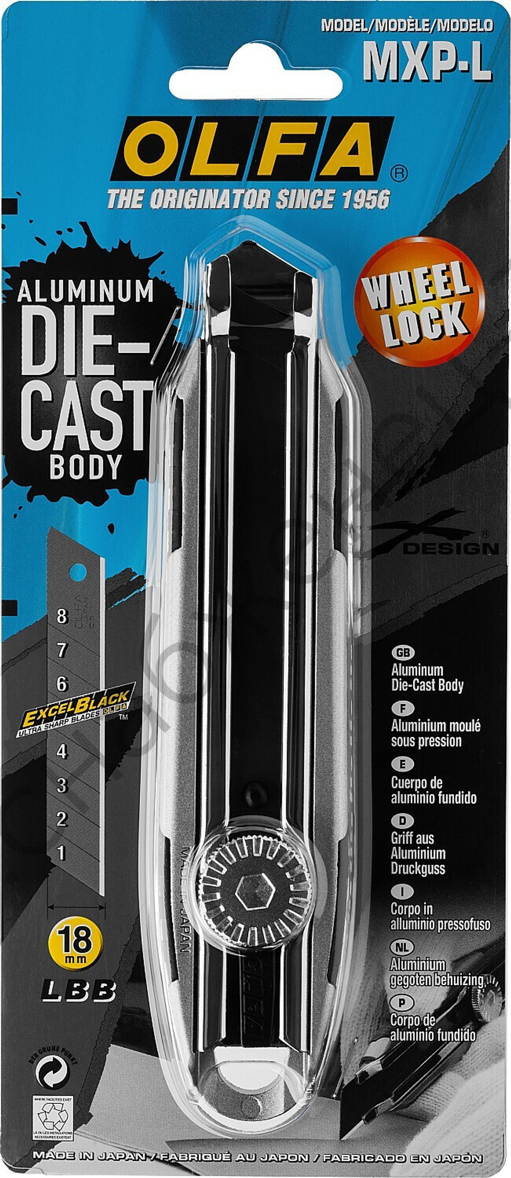 OLFA X-design, 18 мм, нож (OL-MXP-L)