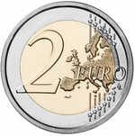 2 евро Германия - Дворец Сан-Суси в Потсдаме. (Двор А). 2020 год