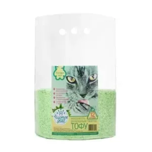 Наполнитель Чистое дело "Зелёный чай" для кошачьего туалета, тофу