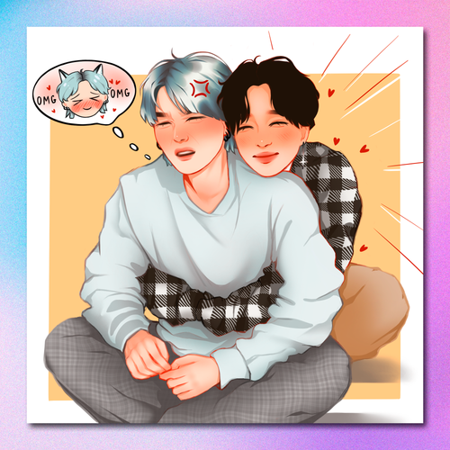 Арт принт / art.lior / BTS / Юнмины #1