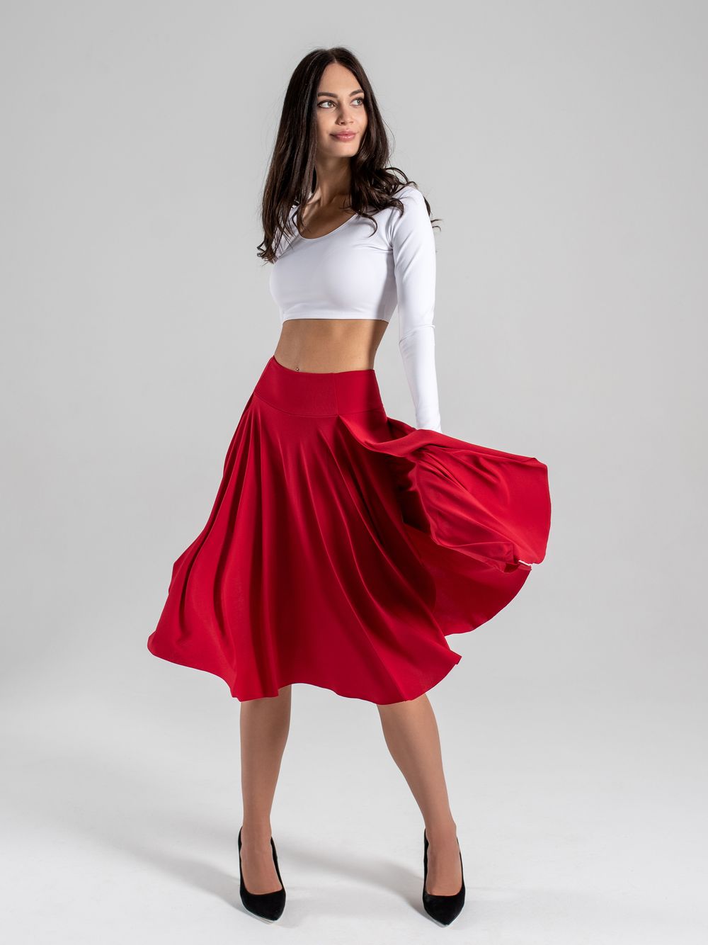 Dolly Max skirt shorts, Red Oil