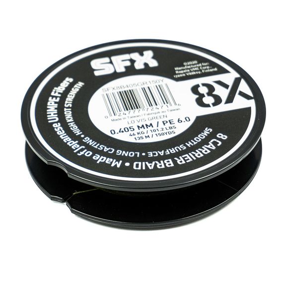 Леска плетеная SFX 8X зеленая 135 м 0.405 мм 46 кг PE 6