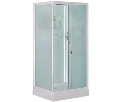 Душевая кабина Esbano (Эсбано) ES-L108CKR, с низким поддоном, с электрикой и LED освещением, 100х80х210