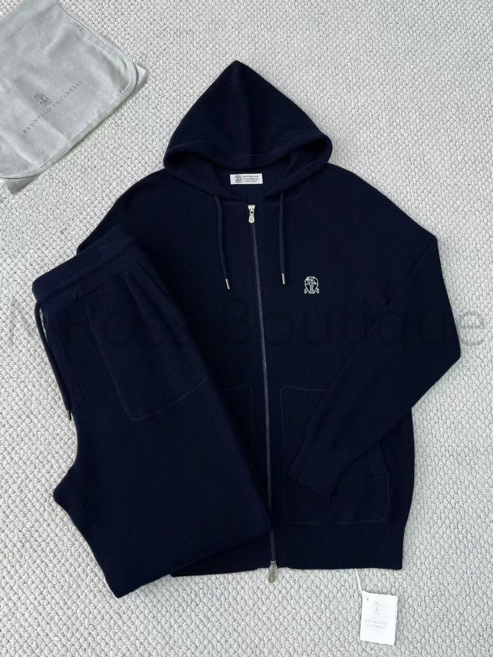 Мужской синий спортивный костюм Brunello Cucinelli