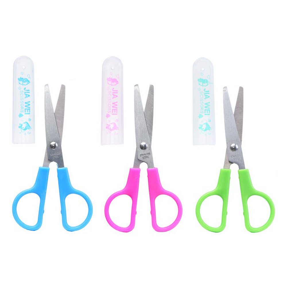 Ножницы детские Basir, с пластиковыми ручками, 12 см, ассорти